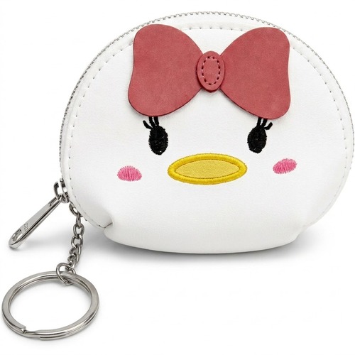 7090 Daisy Duck Cute PU Zip Round Purse